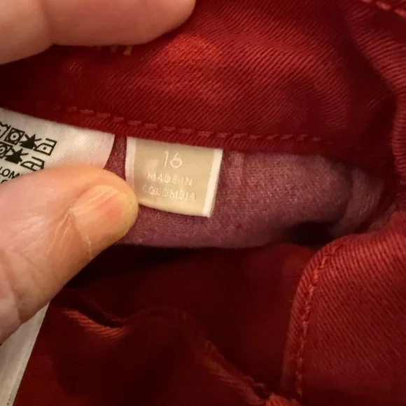 Red Michael Kors size 16 jeans - Picture 3 of 4